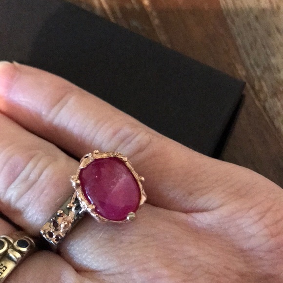 Unique square ring artisan made - Picture 5 of 6